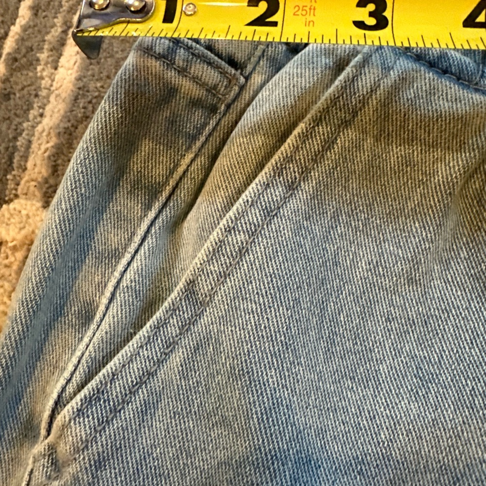 Flamingo Women's Light Blue Cropped Jeans, oversized, boho-esque. - Picture 8 of 9